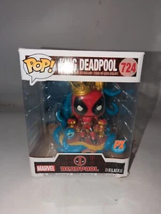 Funko Pop! 724 Marvel Deadpool Deluxe King Deadpool on Throne PX Previews Exclus - Picture 1 of 4