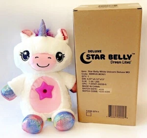 Star Belly Dream Lites White Unicorn - Stuffed Animal Night Light - Picture 1 of 4