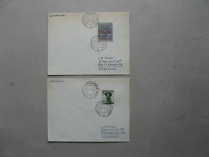 AUSTRIA, 2x cover 1958 Railway PO 2 canc. Wien- Bernhardsthal-Breclav v.v. - Picture 1 of 1