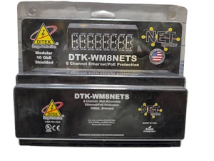 Ditek DTK-WM8NETS Uchwyt ścienny 8-kanałowy ochrona przeciwprzepięciowa sieci - Zdjęcie 1 z 3