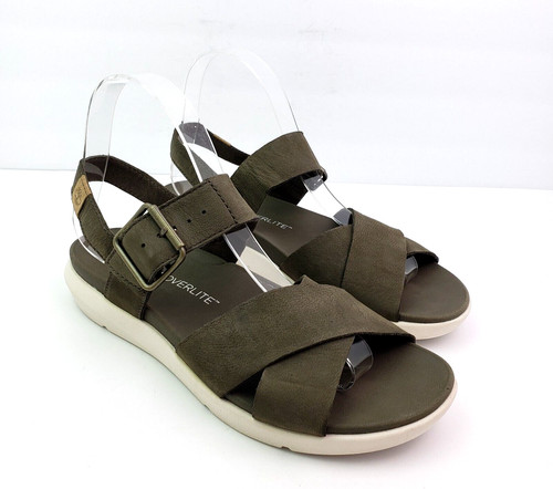 Sandali comodi Timberland Wilesport Hoverlite da donna taglia 7 in pelle verde scuro