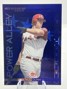 2004 Donruss Adam Dunn #PA14 Power Alley Blue Parallel /1000 Cincinnati Reds - Picture 1 of 2