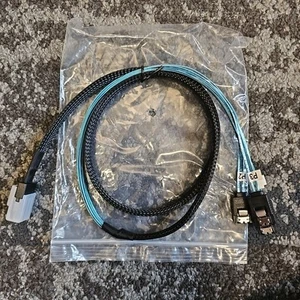 Hansen 12Gbps Mini SAS SFF-8087 36-Pin to 4 SATA 7-Pin Splitter Cable Server - Picture 1 of 6