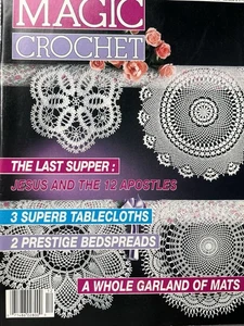MAGIC CROCHET Rivista Vintage Dicembre 1990 -L'Ultima Cena - Arredamento casa, Come fare - Foto 1 di 5