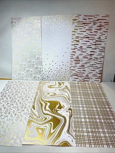 Stampin’ Up! Designerpapier „Goldige Muster“ 6 Blatt (15,2 x 30,5 cm) - Bild 1 von 2