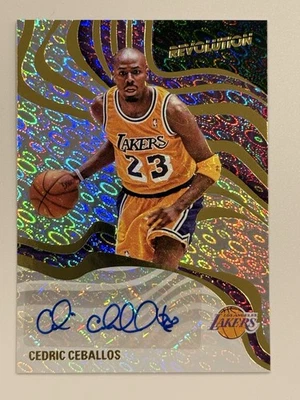 2024-25 Panini Revolution Cedric Ceballos Firmas Automático #RS-CCE Lakers Foto 1 de 2