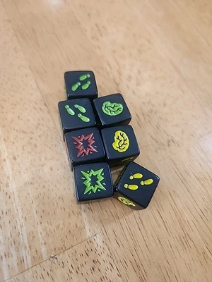 Zombie Dice by Steve Jackson Games - Extra Replacement Dice 7 Pieces - Image 1 of 3