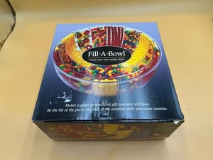 FILL-A-BOWL 12" PERSONALIZED HOLIDAY PARTY CREATE YOUR OWN FILLED W DRY GOOD QVC - Picture 1 of 4