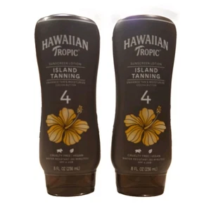 Hawaiian Tropic Island Tanning Sunscreen Lotion• SPF 4 UVB• 2 Pack• Expires 2028 - Picture 1 of 6