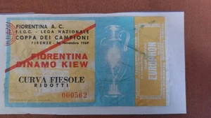 BIGLIETTO FIORENTINA DINAMO KIEW  26 NOVEMBRE 1969 COPPA DEI CAMPIONI  TICKET - Imagen 1 de 1