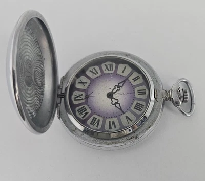 Vintage CASE Ornament Pocket Watch USSR MOLNIJA SOVIET case Watch - Image 1 of 4