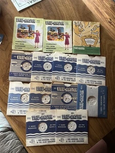 1940er Jahre 10 View-Master Rollen und 3 Rollen Liste Broschüren Hefte - Bild 1 von 5