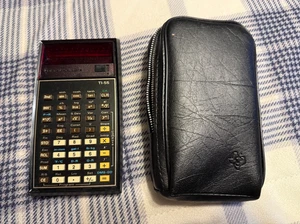 Vintage Texas Instruments TI-55 Calculator w/ Case Working - Picture 1 of 4