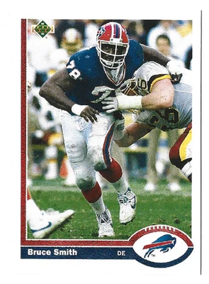 BRUCE SMITH 1991 Upper Deck Football # 174 Buffalo Bills HOF NM - MT - Image 1 of 2