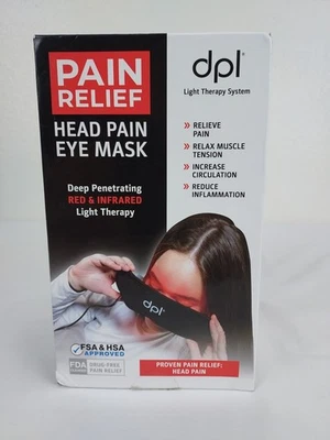 Máscara de ojos DPI alivio del dolor de cabeza terapia de luz roja penetrante profunda migrañas  Foto 1 de 4