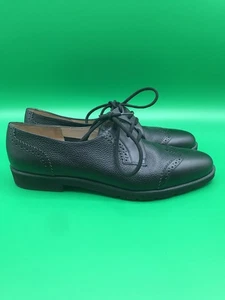 Salvatore Ferragamo Damen Ltaly Ferrara Budapester Oxford-Schuhe schwarz Größe 6 - Bild 1 von 6