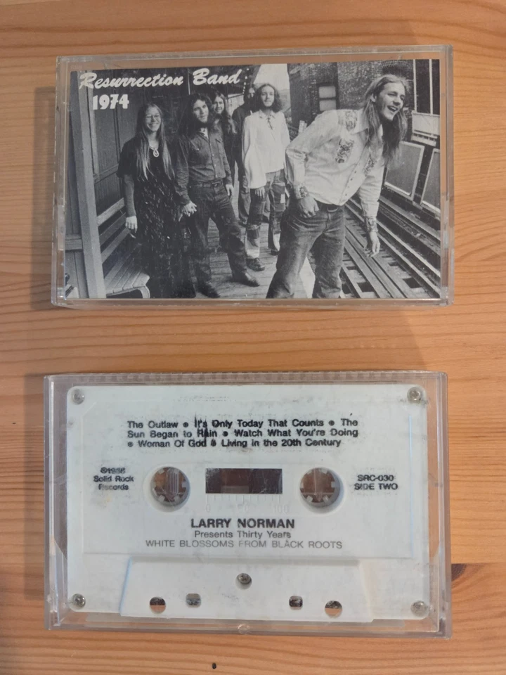 Cassette Tapes lot of 2 Christian Rock RARE Larry Norman Resurrection Band - Image 1 of 1