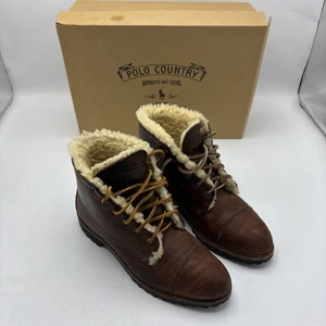 Ralph Lauren Polo Country Piel de Oveja Forrada Botas Zapatos Mujer 7.5 B EE. UU. - Imagen 1 de 15