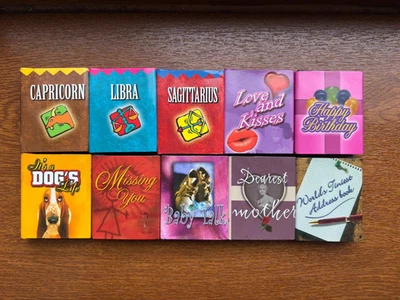 Vintage Collection of 10 Miniature Books – Late 90s/Early 00s Novelty Gift Set - Image 1 of 4