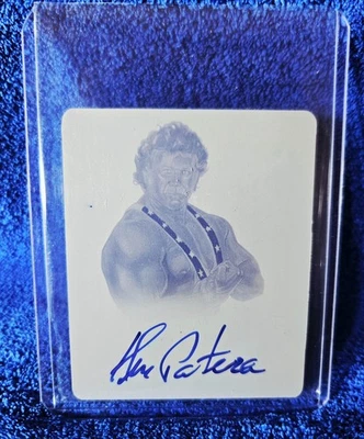 2014 Leaf WWF 摔跤原版 Ken Patera 1 合 1 洋红色印版自动 — 第 1/2 张图片