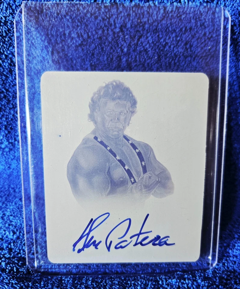 Hoja WWF Wrestling Originals Ken Patera 2014 1 de 1 placa de impresión magenta automática Foto 1 de 2
