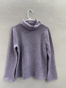 Sigrid Olsen Sport Womens Sweater Size Large Orch Bloom Purple Crowl Neck NWTs - Picture 1 of 12
