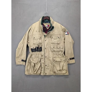 Tommy Hilfiger XL Mens Multi Pocket Safari Jacket Coat Utility Outerwear - Picture 1 of 11