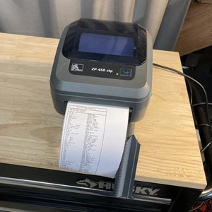 Zebra ZP 450 ctp Thermo-Barcode- und Etikettendrucker vorne defekt USB - Bild 1 von 12