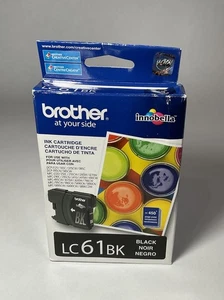 Cartuccia inchiostro nero Brother LC61BK nuova originale 11/2013 - Foto 1 di 6