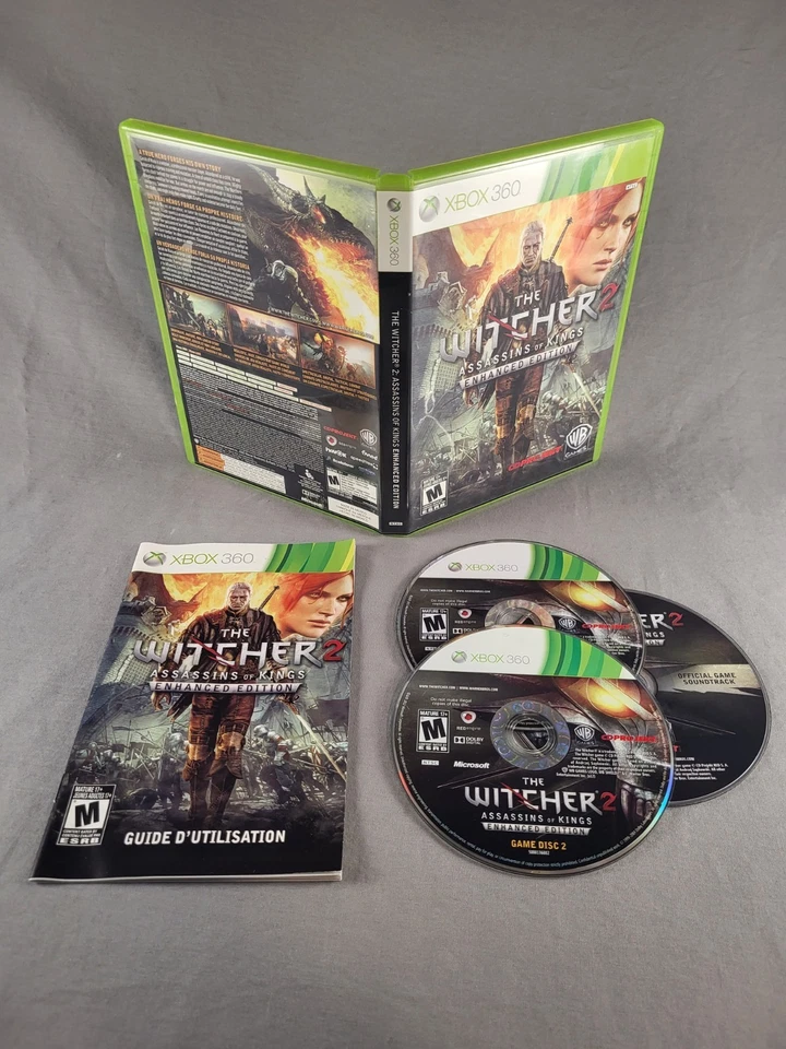 The Witcher 2: Assassins of Kings Enhanced Edition, Xbox 360, Complete! Read! - Image 1 of 1