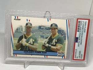 Jose Canseco Mark McGwire BASH BRO PSA 10 GEM MINT 1988 Fleer Low POP - Bild 1 von 6