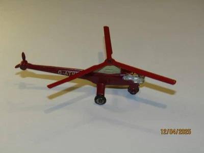 Helicóptero rojo vintage DINKY #716 SIKORSKY WESTLAND S.51 G-ATWX años 60 Foto 1 de 4