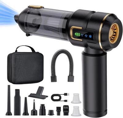 Handstaubsauger Akku Autostaubsauger Kabellos 22000Pa Mini Staubsauger Aufladbar - Bild 1 von 4