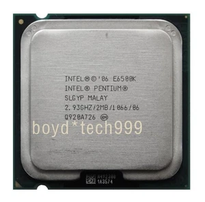 Intel Pentium E6500K CPU 2.93 GHz 2 cores Socket LGA775 SLGYP 1066 MHz Processor - Picture 1 of 4