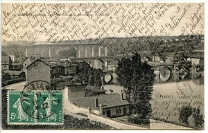 CP 87 - HAUTE-VIENNE - Limoges - Ponts Saint-Martial, de la Révolution et Viaduc - Picture 1 of 1