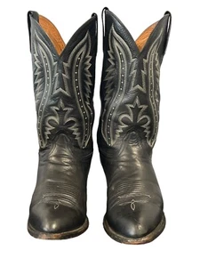 Lucchese 2000 Men's Handmade Leather Dress Pointed Toe Western Boots 10 D - Picture 1 of 20