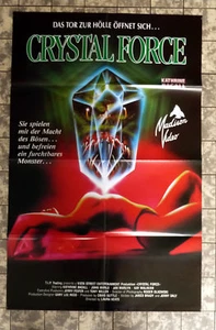 CRYSTAL FORCE * VIDEO-PÓSTER Alemán 1 Hoja Póster 23x33 pulgadas 92 Sharon Kane - Imagen 1 de 1