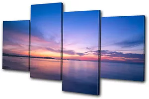 Sunset Seascape Thailand MULTI CANVAS WALL ART Picture Print VA - Picture 1 of 1