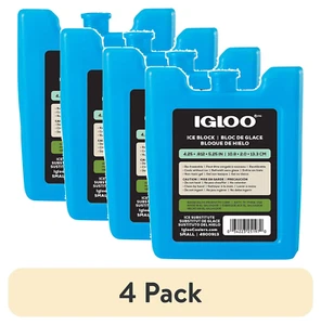4 pack Small Igloo Reusable Ice Pack for Lunch Boxes & Coolers ( FREE SHIPPING ) - Picture 1 of 11