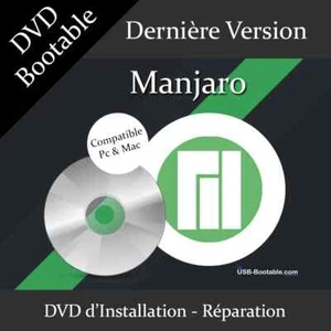 DVD Bootable Manjaro + Guide d'utilisation - Photo 1/1