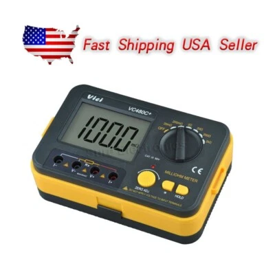 VICHY USA Seller VC480C+ 3 1/2 multimeter Digital Milliohmmeter ACTectek