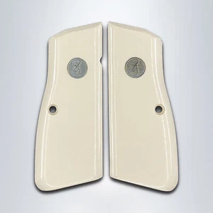 Empuñaduras acrílicas marfil compatibles marca KSD Browning Hi Power MK3 MK I III - Imagen 1 de 1
