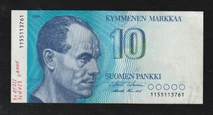 Finland, 10 Markkaa, 1986, P-113, pre-Euro, Banknote - Picture 1 of 2