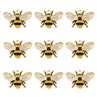 8pcs Enamel Bee Alloy Charm Honeybee Gold Pendant Earring Jewellery DIY 26x17 mm
