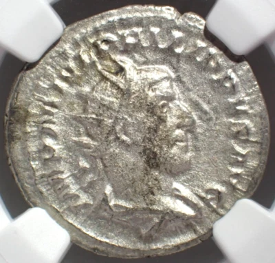 (201) AD 244-249 ROMAN EMPIRE (Philip I "Arab") AR Double-Denarius NGC Certified - Image 1 of 4