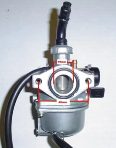 1EA 19MM OLD STYLE CARB 48MM PATTERN CT90K2-79 SOME CT70'S ATC90'S KFX90 S1434 - Picture 1 of 7
