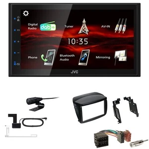 JVC Bluetooth 2DIN DAB+ Autoradio für Fiat Doblo ab 2010 schwarz - Bild 1 von 5