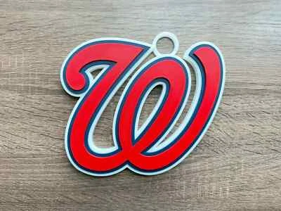 Washington Nationals Oversized Pendant – Bold MLB Fan Necklace, Game Day Jewelry - Image 1 of 2