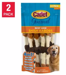 Cadet Triple Flavored X-Large Shish Kabob Dog Treats, 10-Count, 2-Pack - Picture 1 of 4