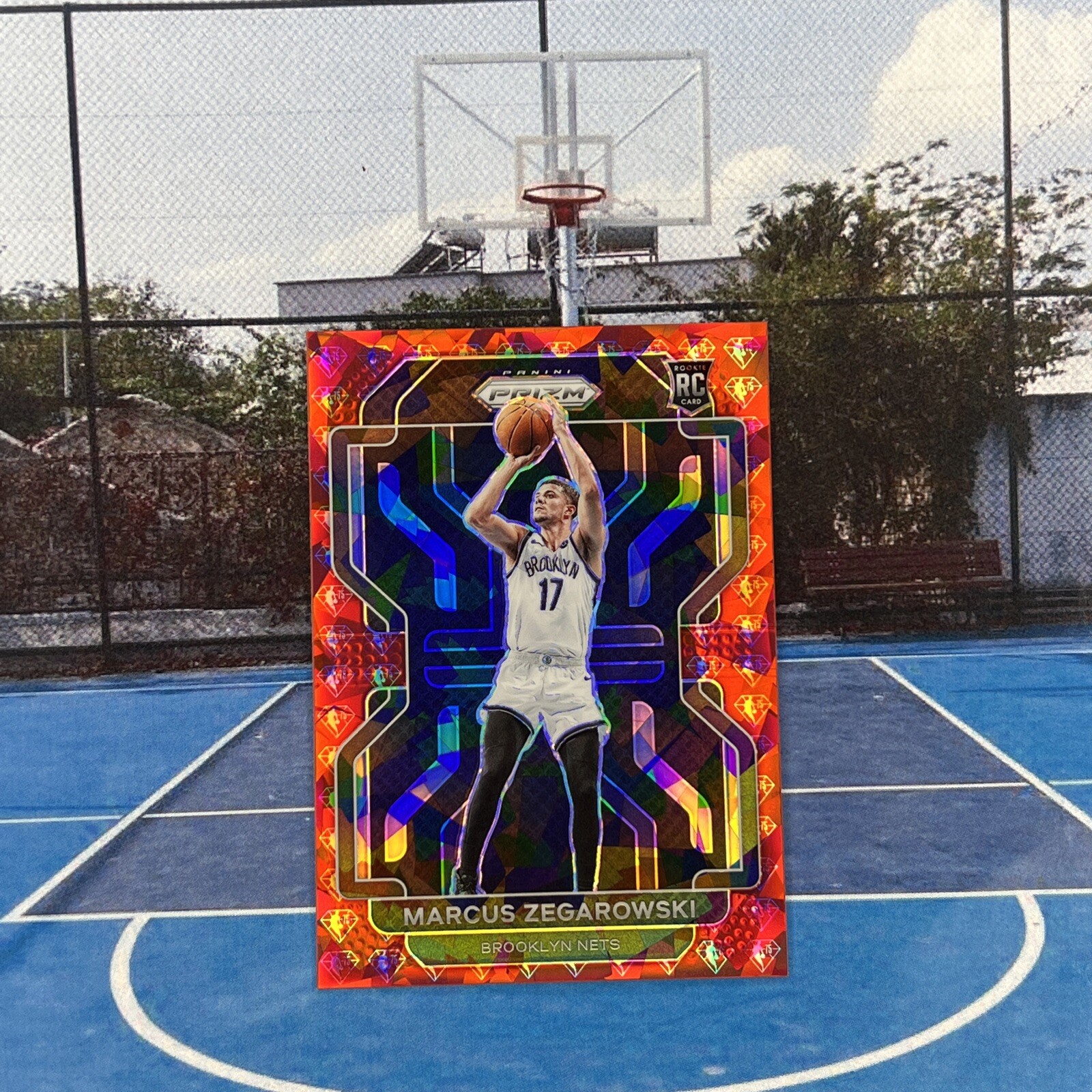2021-22 Prizm Marcus Zegarowski #300 ROOKIE RC NBA 75th Diamond Red /75 KD1